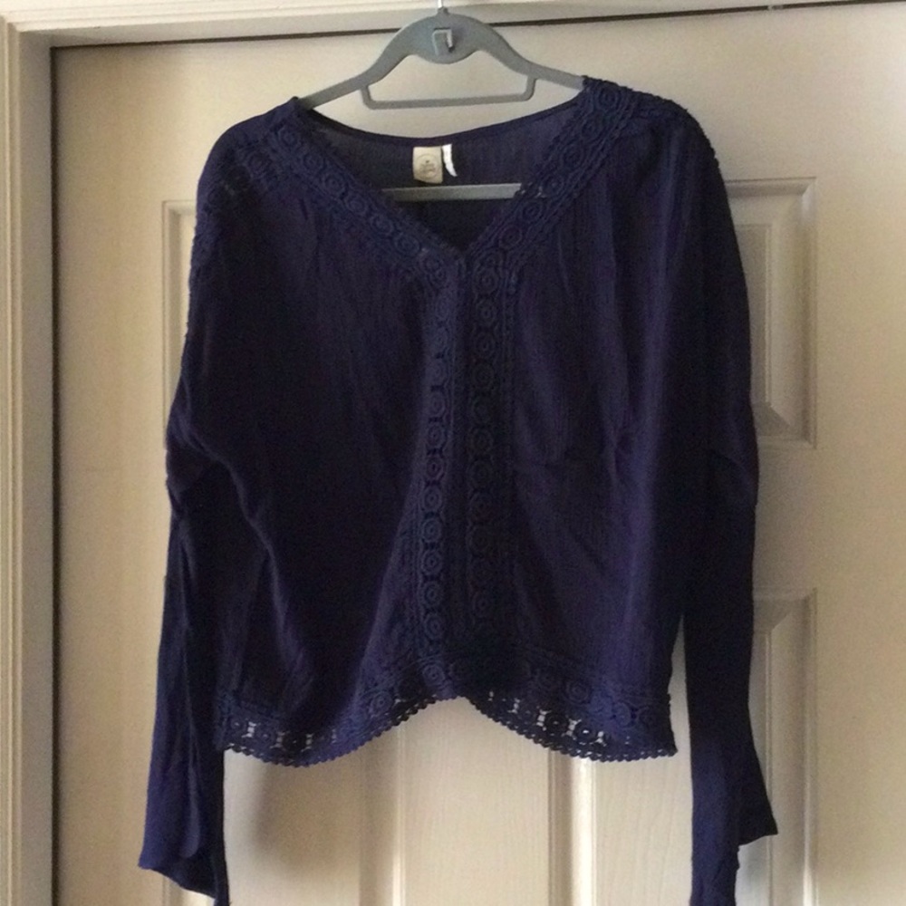 Paper Crane blue top, medium